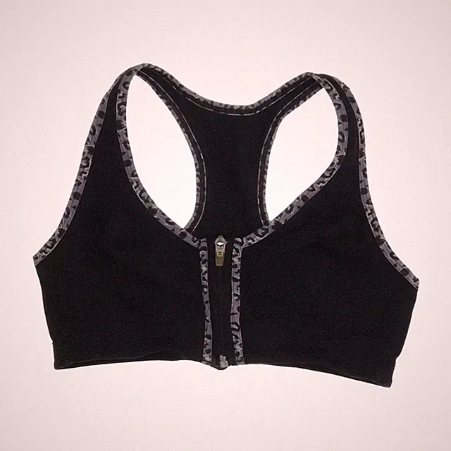 M&S, Sport-BH, Größe: 75B, Schwarz/Grau, Elasthan/Polyamid/Polyester, Damen #dog