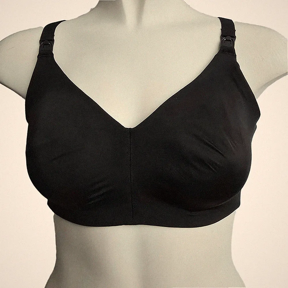M&S Still BH schwarz Flexifit ohne Bügel Umstandsmode Vollschale Größe 32-42 A-GG