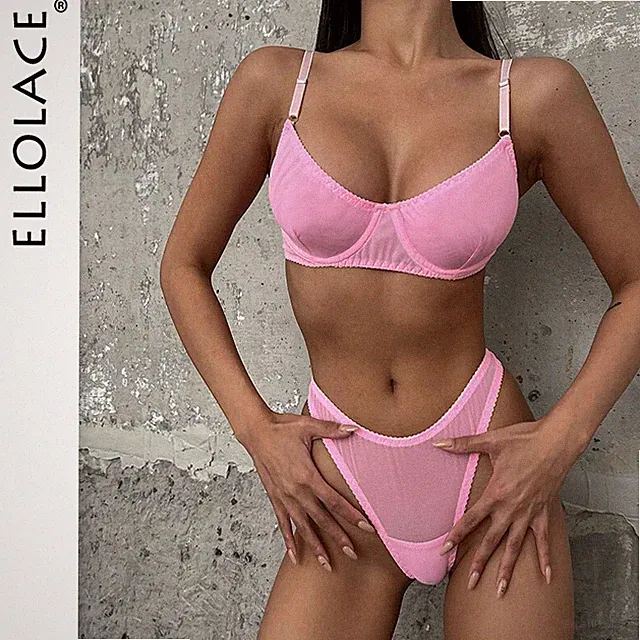 Macarons Dessous – Sexy nahtloses Unterwäsche-Set für Damen, 2-teiliges BH-Set