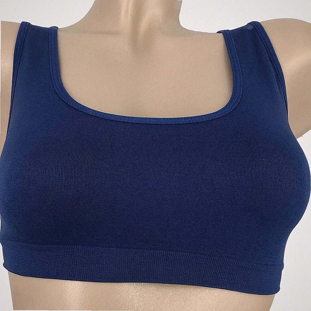 Mädchen Bustier Sport BH Top Seamless 4er Set Farbmix 140 146 152 158 164 170