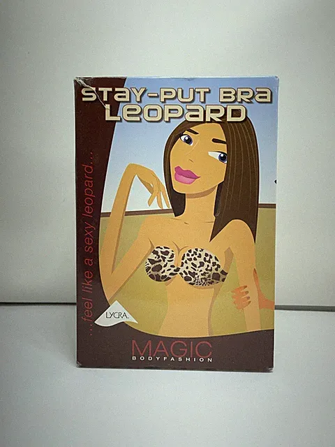 MAGIC Bodyfashion „Stay-Put Bra Leopard“ Strapless BH in Größe 85 D #K10