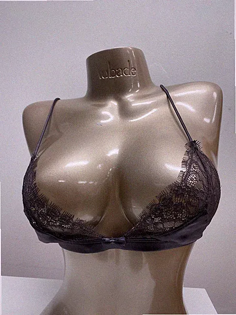 Maison Close Villa Satine Jade Triangel-BH Spitze Grau Neu 🔥