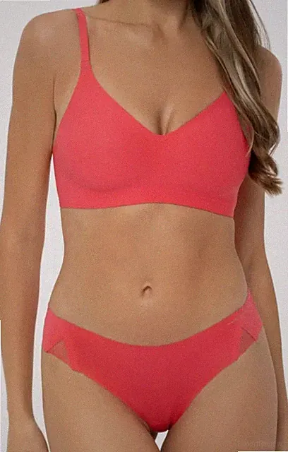 Marc & Andre Second Skin Nahtloser BH Ohne Bügel SET Gr.36 - BH 65 A/B Slip 38