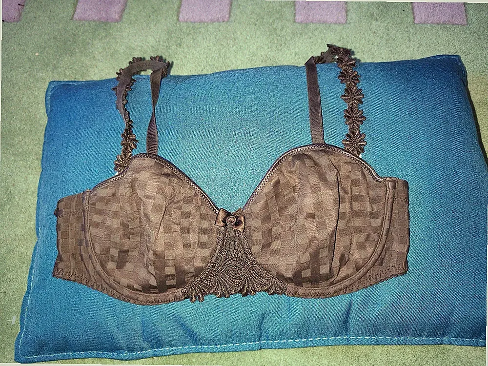 Marie Jo *Avero* Schalen-BH Blüten Karo 75 b braun