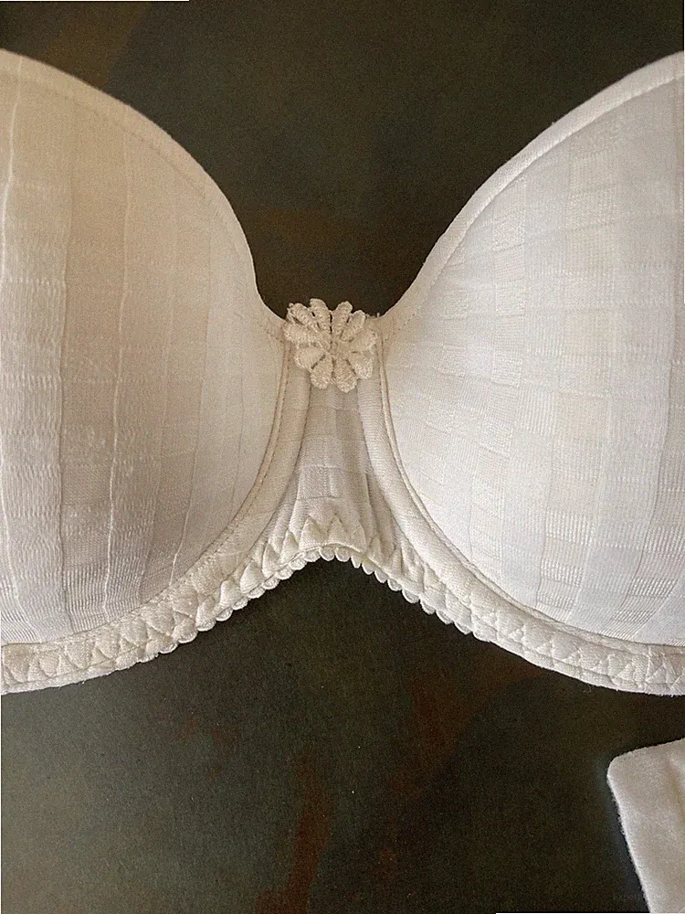 Marie Jo *Avero* Schalen-BH Blüten Karo Gr. 80 B Farbe offwhite