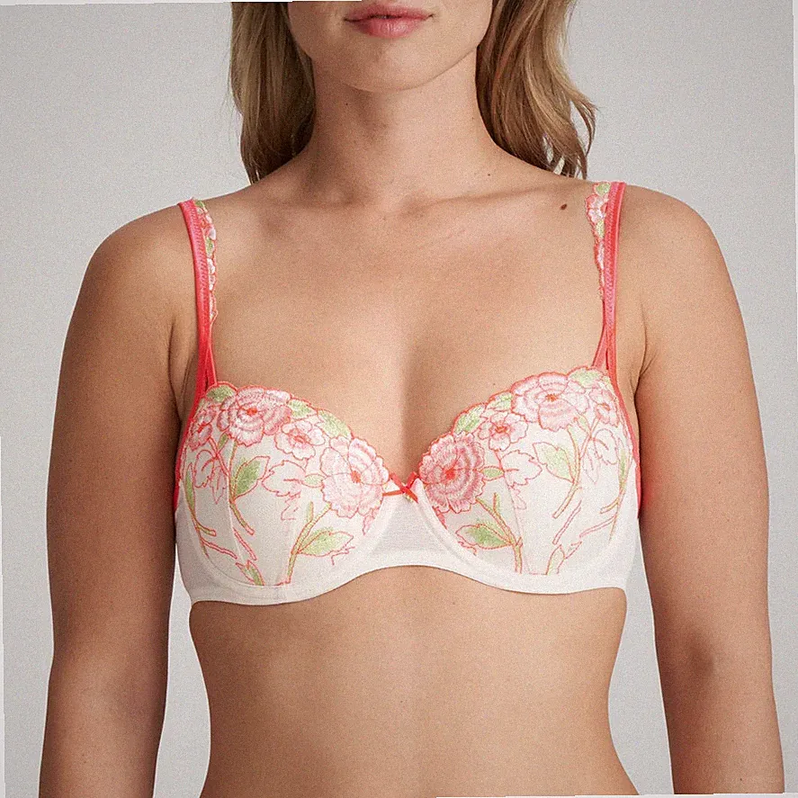 Marie Jo *Ayama* Schalen-BH creme rot Spitze Gr. 70 75 80 85 B C D E NP 110 €