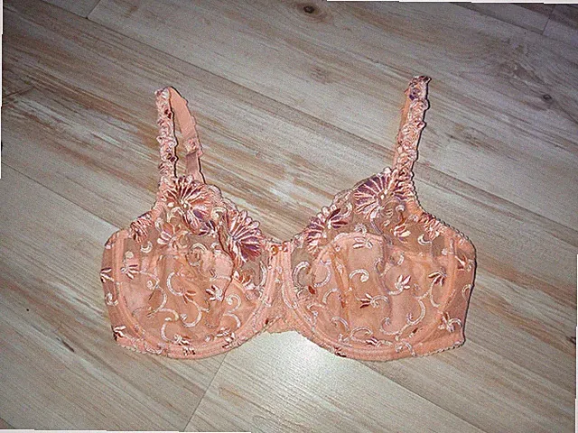Marie Jo BH größe 75E orange lachs spitzen bh