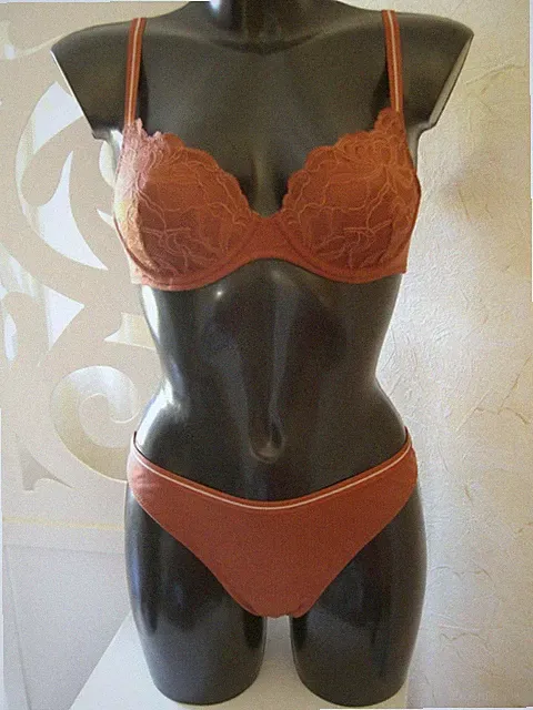 Marie Jo Helmut Cinnamon BH-Set mit String Größe 75 B/40 Neu