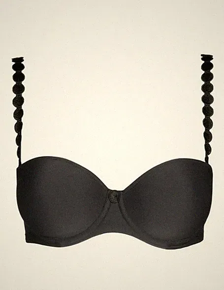 Marie Jo Tom BH ANTHRAZIT SCHWARZ 34B gepolstert mit Bügel geformt Multiway trägerlos