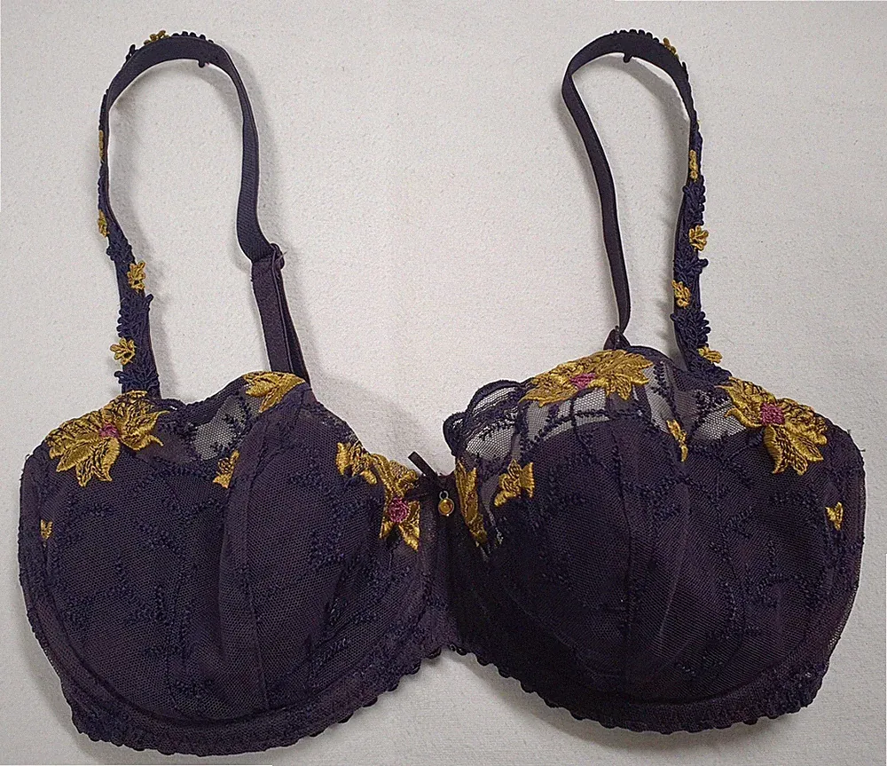 Marie Jo TONYA Vollschalen BH halb unterl. 0101465,Gr. 70 D,amethyst,NEU&Etikett
