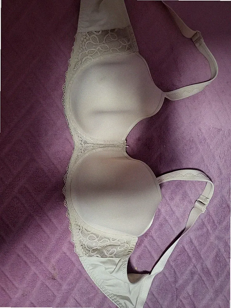 Marken Damen Bügel-BH Unterwäsche, Creamweis Gr 85 E