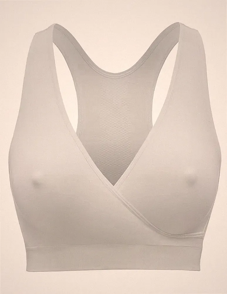 Medela Keep Cool Schlaf-Bustier Still-BH Schwangerschafts-BH Soft, Weiß, S