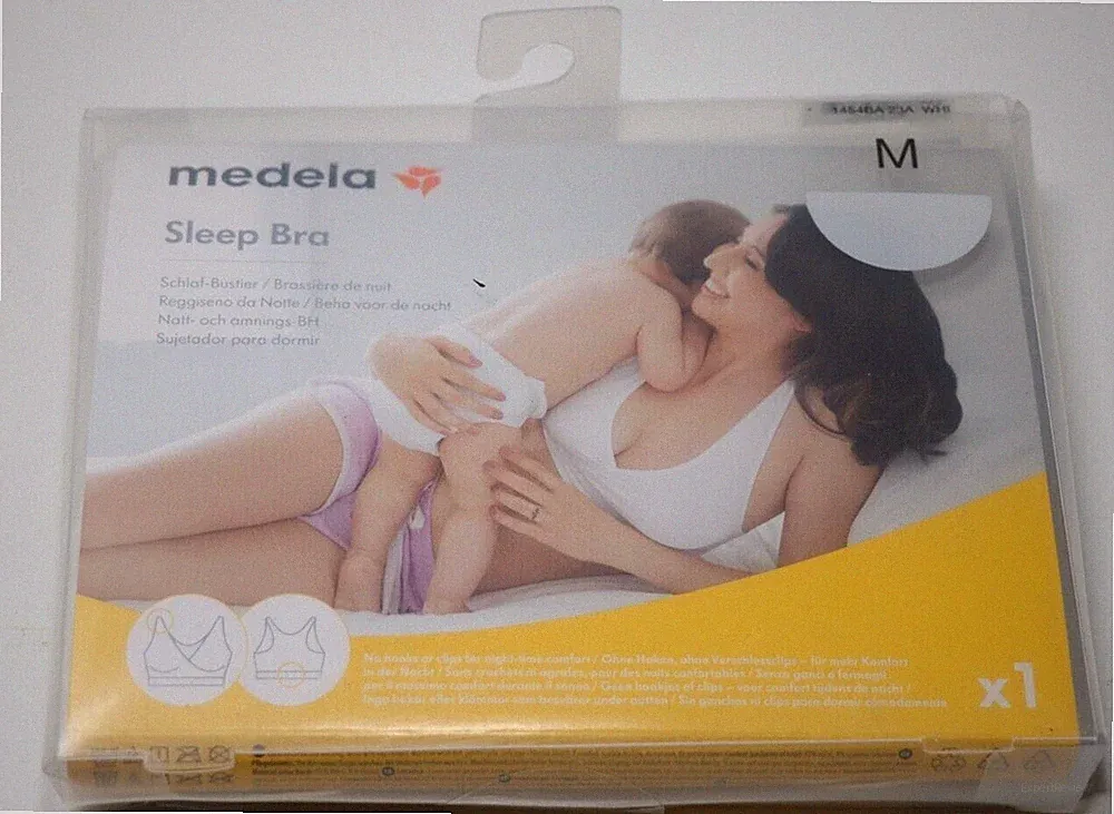 Medela Nahtloser Still-BH mit Stretchmaterial für komfortablen Halt,Gr.M,weiß