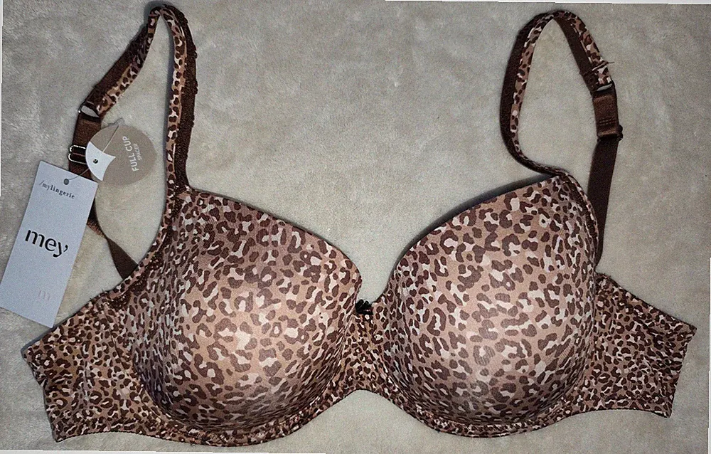 Mey Bügel Bh Shirt BH Spacer Full Cup Neu Gr 85D Animal Print