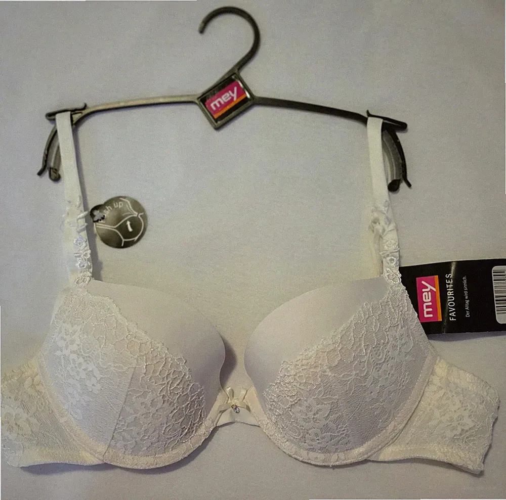 Mey Favourites Push up BH 75B mit floraler Spitze champagner NEU