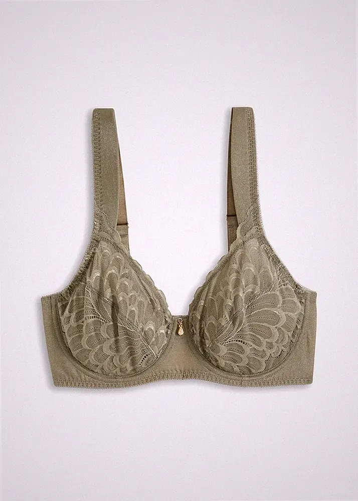 Minimizer-BH Gr. (90) D Khakigrün Damen-Bra Oberteil mit Bügel Neu*