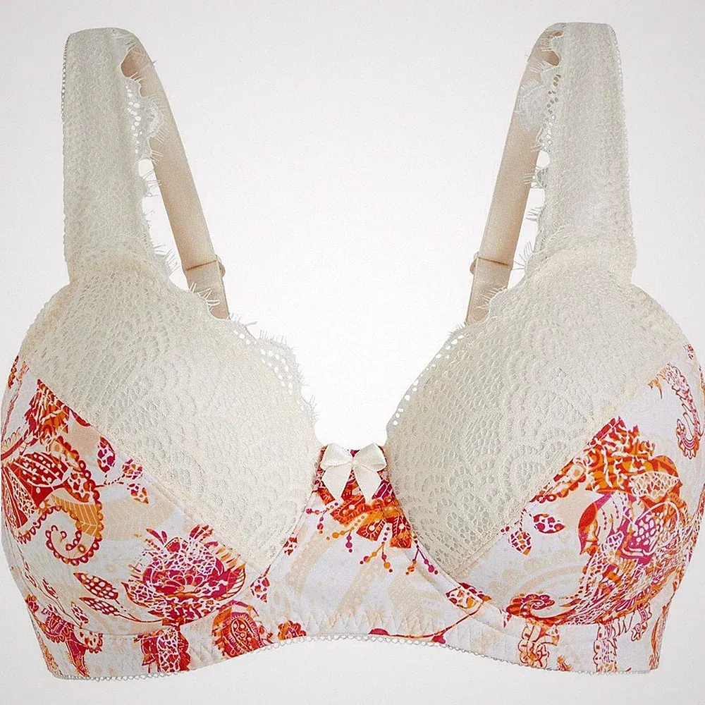 Minimizer BH mit Bügel Gr. (95) E Creme Tieforange Unterwäsche Bra Neu*