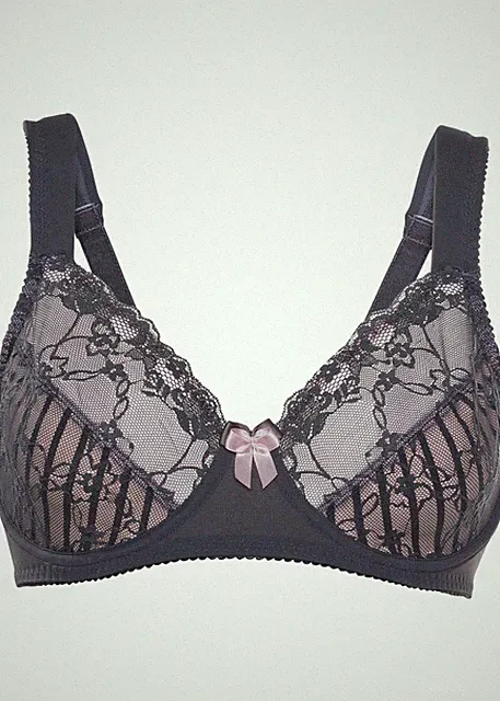 Minimizer-BH mit Bügel Gr. (95) F Grau Damen-Bra Oberteil Neu*