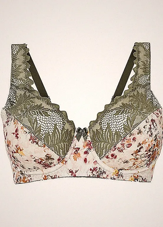 Minimizer BH mit Bügel mit recyceltem Polyamid Gr 95 E Naturbeige Damen Bra Neu