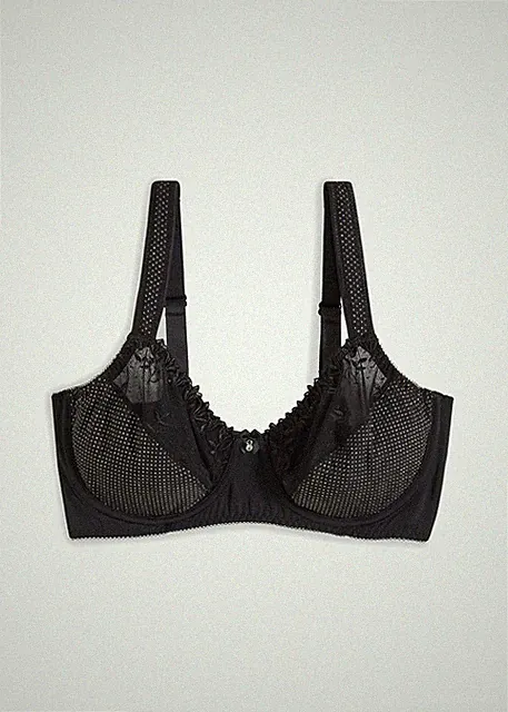 Minimizer BH mit schimmernden Details Gr. 85 (F) Schwarz Damen Bügel-Bra Neu*