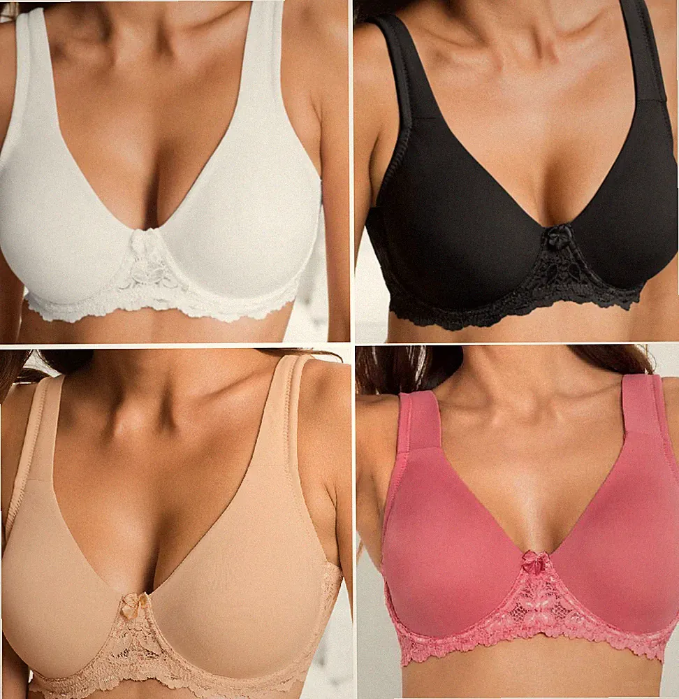 Minimizer Damen BH mit Bügel Viele Farbe 75 bis 105 Cup B-G Ungepolstert Neu
