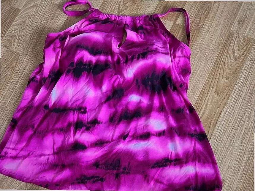 Miraclesuit Tankini NUR OBERTEIL Kirkland Electric Pink Guckloch USA 8 (UK 10)