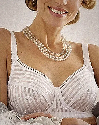 Miss MARY of SWEDEN 2781 Gr.75E 80E Damen Balkonett BH mit Bügel weiß