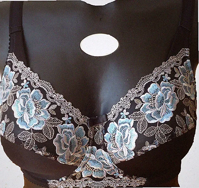 Miss MARY of SWEDEN 5122 Gr.80B UK36B Bügel-BH Schwarz Blau