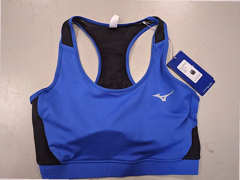 Mizuno Alpha Bra Support Bra Sport BH Blau J2GA9752 29 Sportunterwäsche