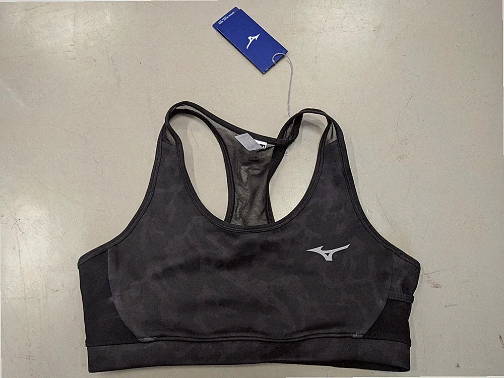Mizuno Support Alpha Graphic Bra Sport BH Schwarz J2GA1704 09 Sportunterwäsche