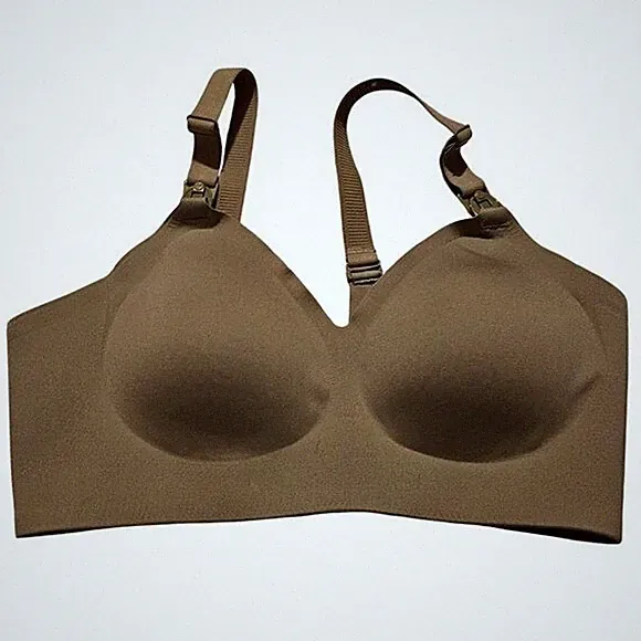 Momcozy S Beige Nahtlos Still Bh mit Verstellbaren Trägern & Rücken Verschluss