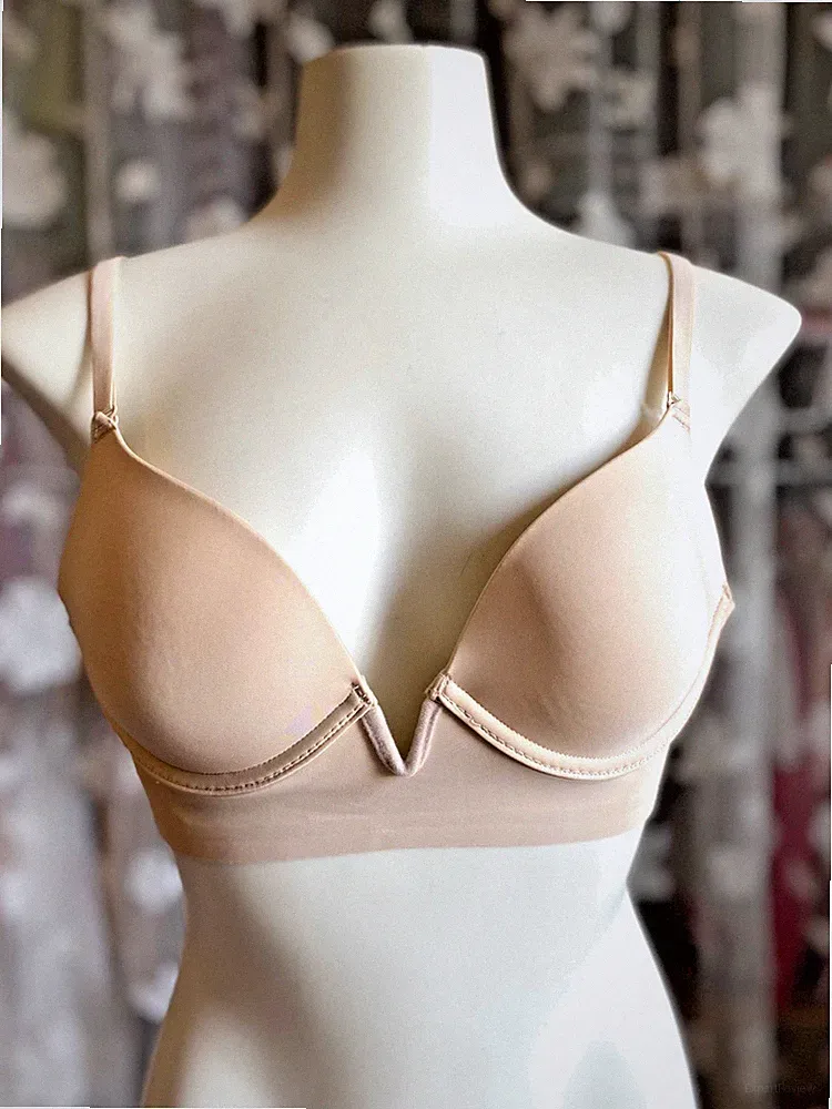 Mulit BH 4-fach wandelbar, Bügel Push Up beige Gr. 38/M --NEU