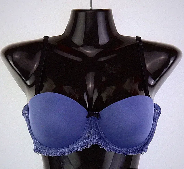 Multiway-Balconette-BH Gr. (75) B Saphirblau Schwarz Damen-Bra Oberteil Neu*