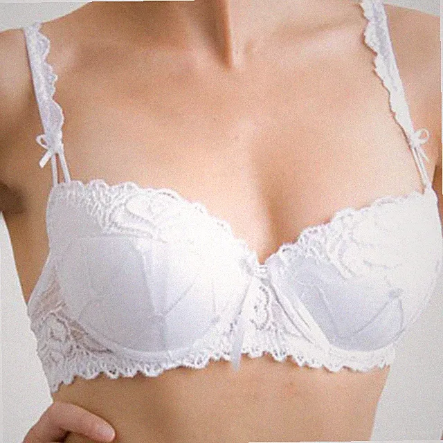 My Choice Valerie 7002800 BH Halbschale vorgeformter Push-up Weiß Schwarz C - F