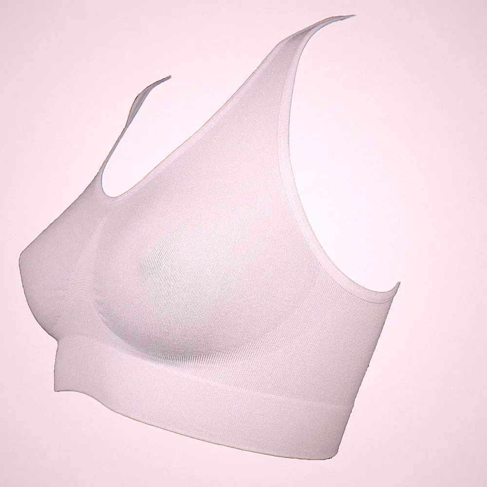 nahtlos soft Sport BH Form Bustier Top Figur ohne Bügel Microfaser BH 2XL/3XL 90
