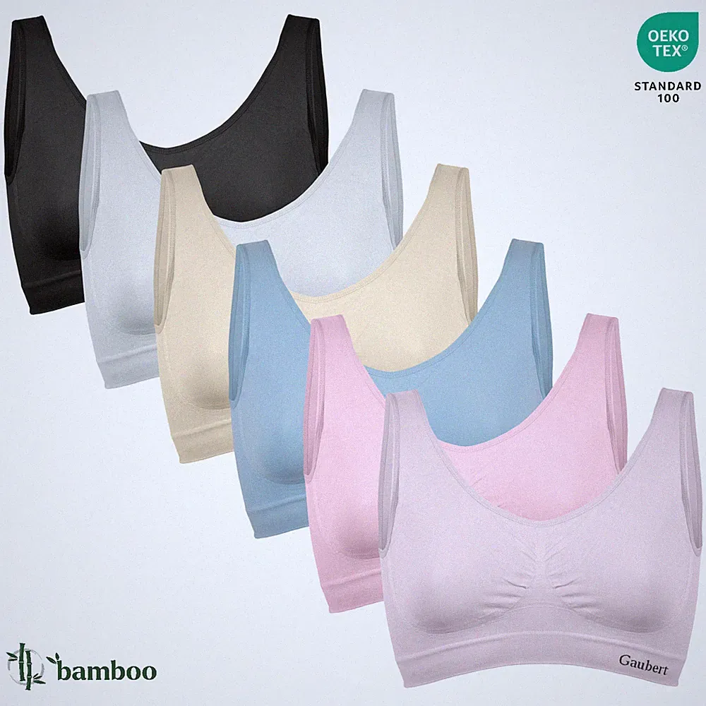 Nahtloser Bambus-BH,Bustier,T-Shirt,Sport BH Gaubert 3106 Gr(S-M)(L-XL)(2XL-3XL)