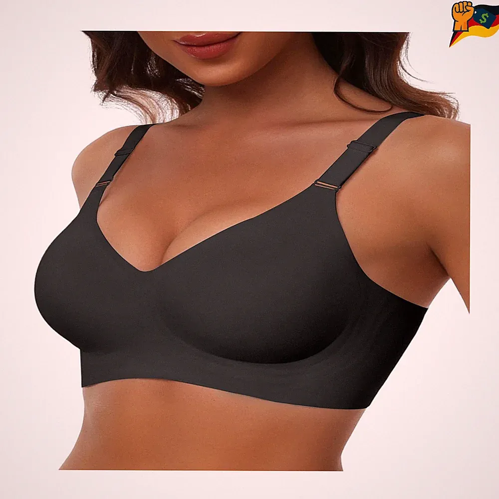 Nahtloser BH HORISUN Push Up Kabellos Weiche Unterstützung Damen