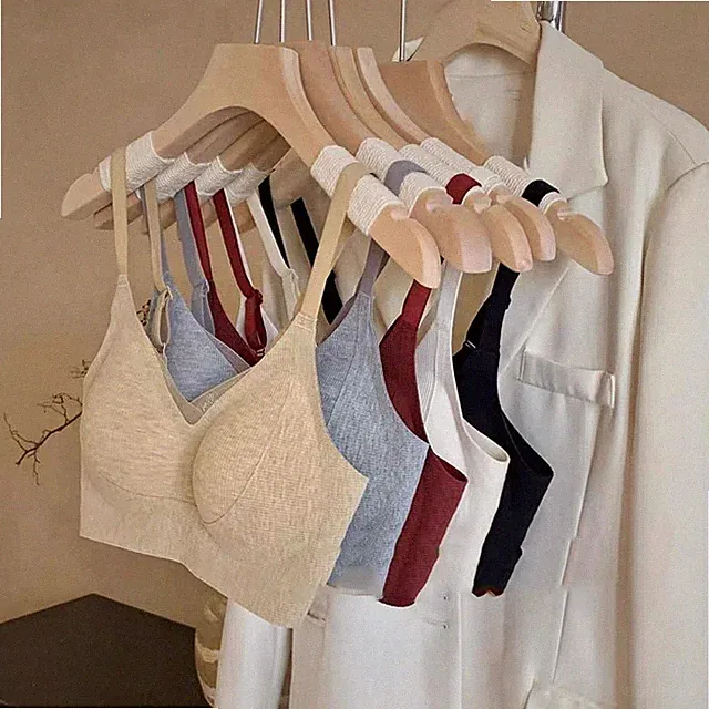 Nahtloser Dessous BH Damen Komfort ohne Stahlring mit Schnallenverschluss hinten