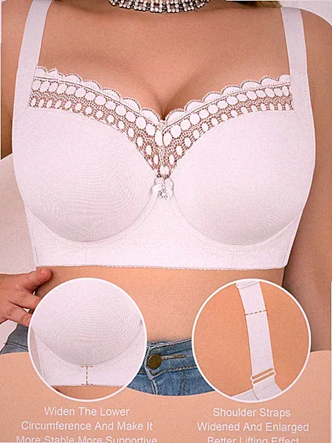 Nahtloser glatter BH für Damen in Große Größen Bequemer Bügel BH mit Billig24