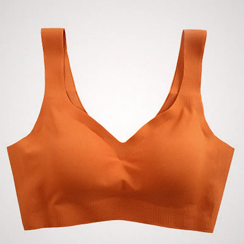 Nahtloser Icesilk-Bh Für Damen Push-Up-Unterwäsche Gepolsterte Dessous