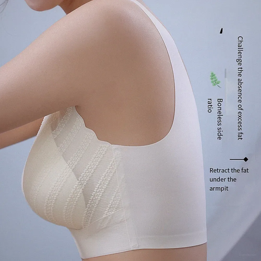Nahtloser Schlaf BH für Damen ohne Stahlring Weste Style tiefer Ausschnitt Desi
