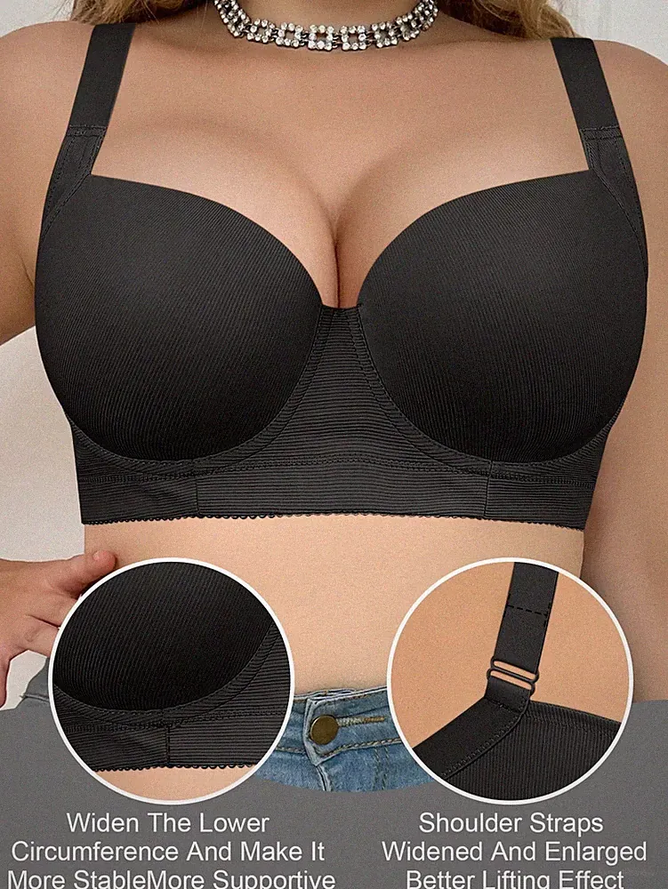 Nahtloser Unterbügel BH in einfarbiger Minimaloptik für Große Größen Billig24