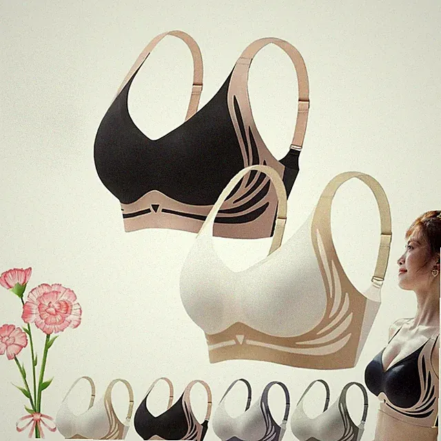 Nahtloses Design Liftup-BH Nylon Hohe Unterstützung Unterwäsche BH Frauen