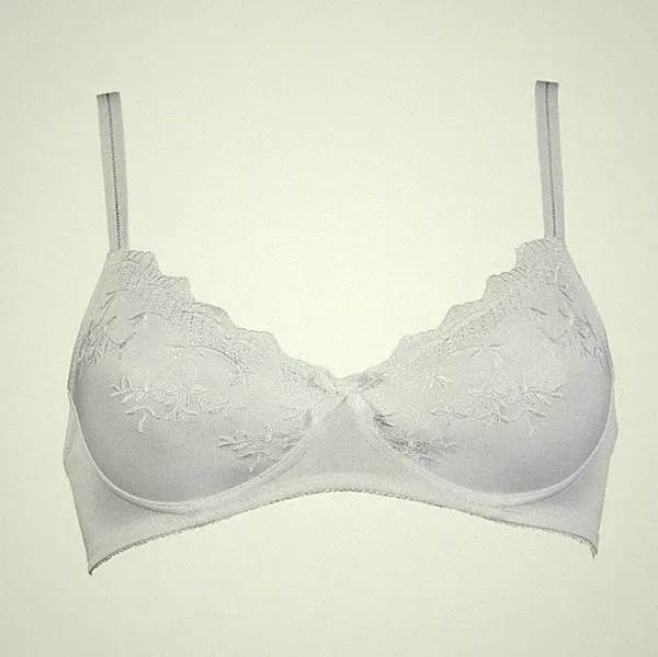 Naturana 5017 Damen Attraktiver Schalen-BH ohne Bügel Weiß Neu