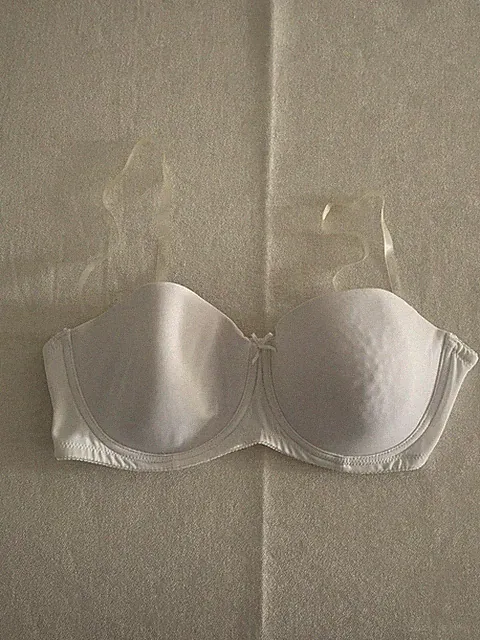 NATURANA: BH mit Bügel & Softschalen, 85B, transparente Träger, neu!
