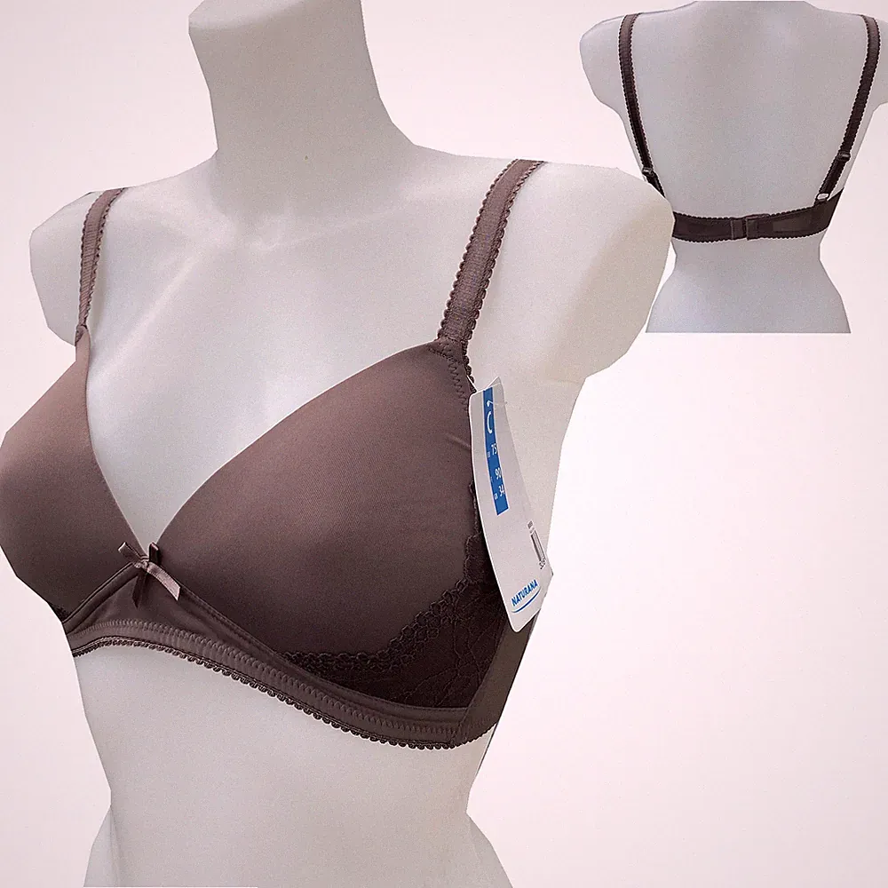 Naturana Damen BH Soft-Schalen-BH Bügellos 5265 Größe wählbar Taupe NEU