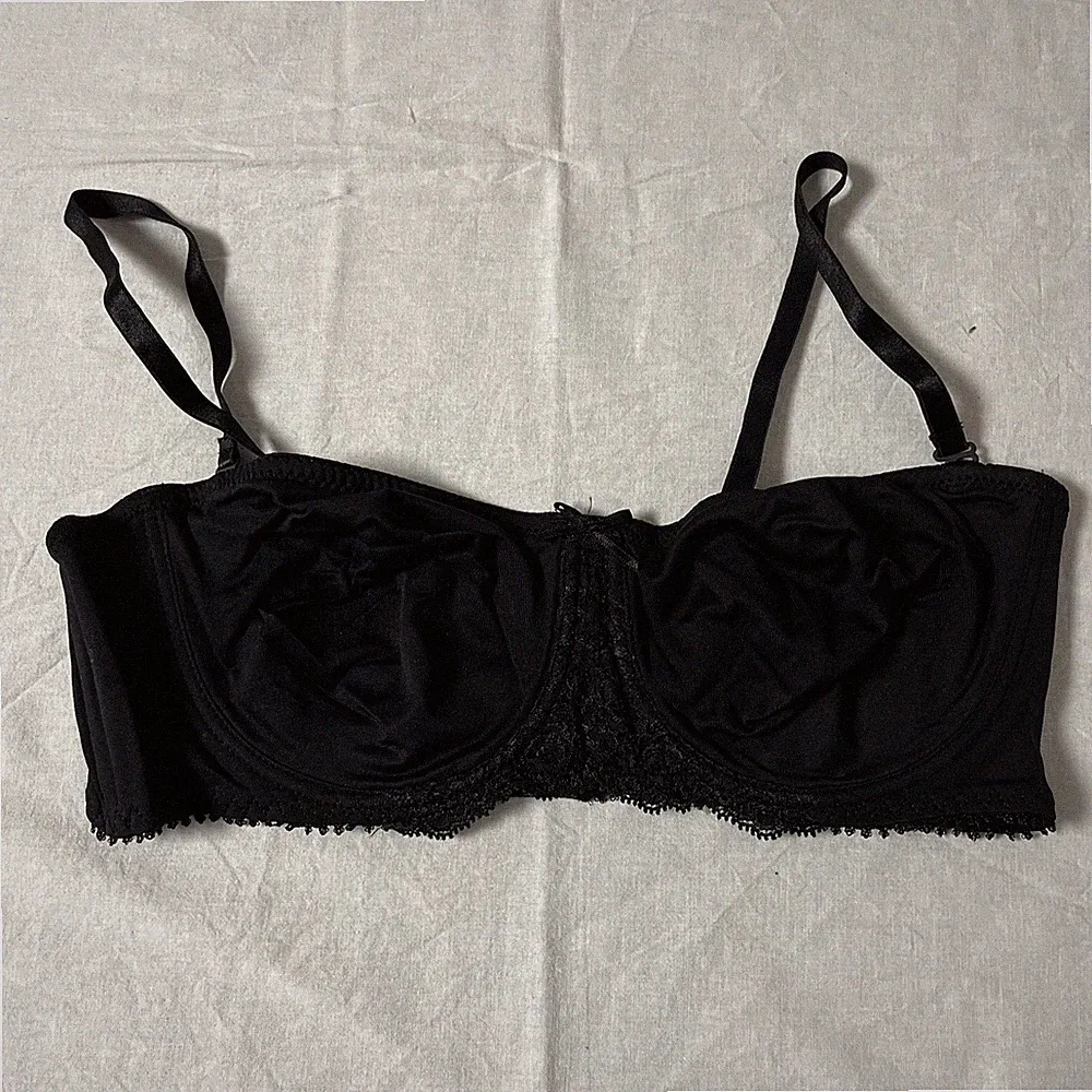 Naturana Damen Bügel BH Gr. 80B Schwarz UNT306