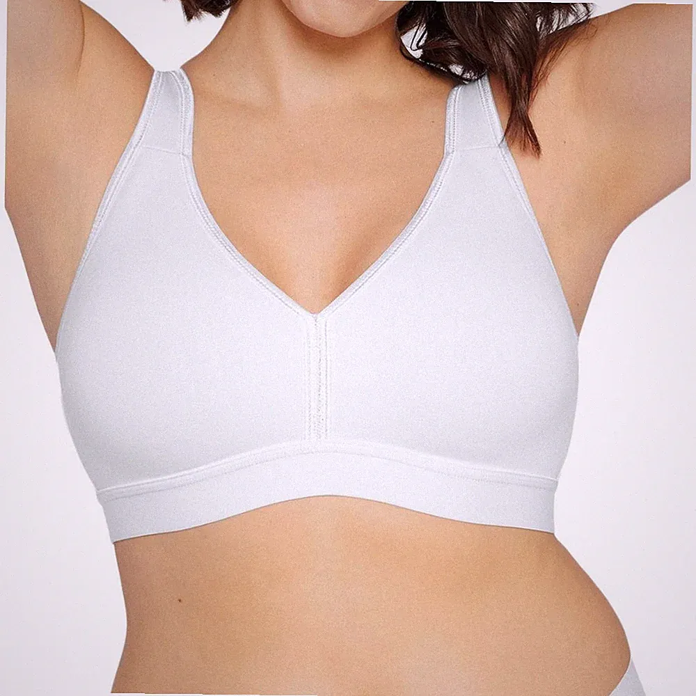Naturana Damen Sport-BH ohne Bügel Athleisure Soft-BH Baumwolle Entlastungsträge