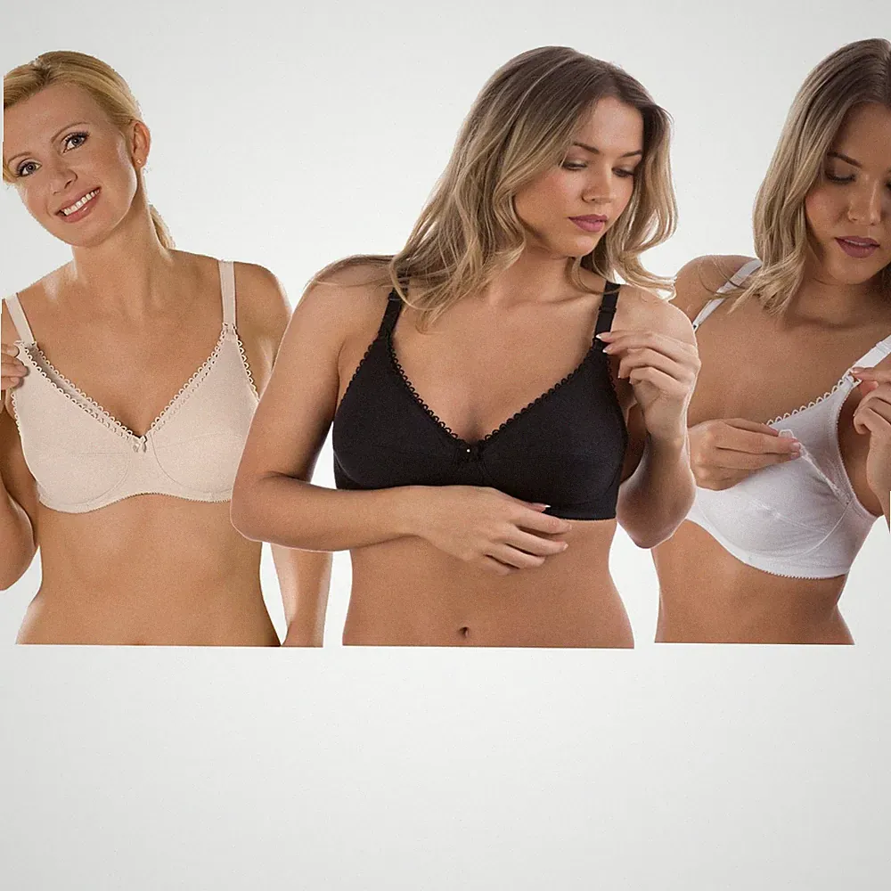 Naturana Still-BH Stillen Umstandsmode 100% Baumwolle ohne Bügel