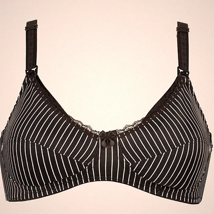Naturana Umstandswäsche Still-BH 5105 streifen-schwarz Gr. 85B, 90B, 75C, 90C
